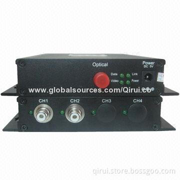 2CH Video 1CH Data 4CH Audio to SM FC 20km Video Data Fiber-optic Multiplexer